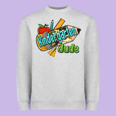 Kindergarten Grade Dude Heavyweight Sweatshirt Designed By Ranaportraitstore