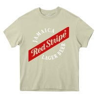 Mossy jamaica red stripe lager beer Heavy Core Tee - linhVisuals