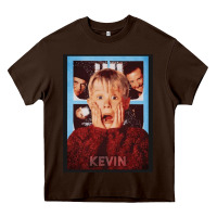 Chocolate Brown home alone kevin Heavy Core Tee - linhVisuals