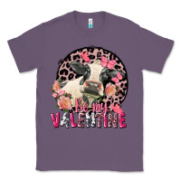 Lavender Be my Valentine Holstein Cow Valentine's Day Classic Tee - FaDigitalArtStudio