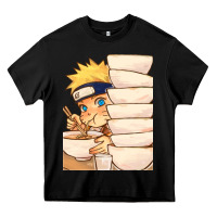 Black Nar Manga Ruto Ramen Heavy Core Tee - linhVisuals