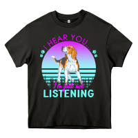 Asphalt beagle t  shirt i hear you i'm just not listening beagle lover t  shir Heavy Core Tee - linhVisuals