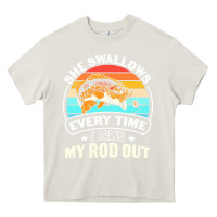 Cream she swallows every time i bring my rod t  shirt she swallows every tim Heavy Core Tee - linhVisuals