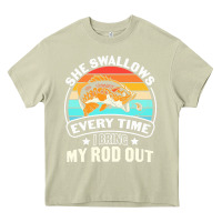 Mossy she swallows every time i bring my rod t  shirt she swallows every tim Heavy Core Tee - linhVisuals