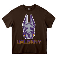 Chocolate Brown Ualbany Great Danes Heavy Core Tee - linhVisuals