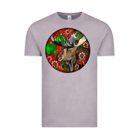 Vintage Zinc moose buck deer christmas Vintage Tee - LillyAllenDesigns