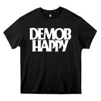Black demob happy 1 Heavy Core Tee - linhVisuals