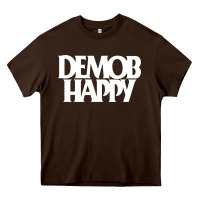 Chocolate Brown demob happy 1 Heavy Core Tee - linhVisuals