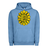 Pigment Pebble Blue yellow  gemstone jewelny Urban Hoodie - RanaPortraitStore