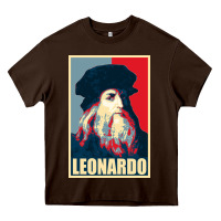 Chocolate Brown leonardo Heavy Core Tee - linhVisuals