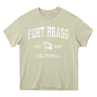 Mossy fort bragg california ca vintage boat anchor flag design tee Heavy Core Tee - linhVisuals