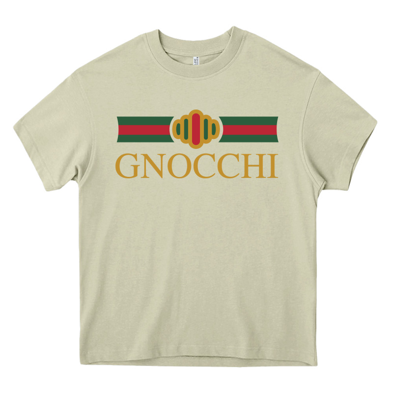 Gnocchi Classic Fashion Parody Pasta Noodles Italian Heavy Core Tee by linhVisuals | Teevron