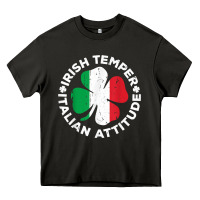 Asphalt irish temper italian attitude t shirt st patrick's day t shirt Heavy Core Tee - linhVisuals