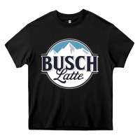 Black BUSCH LATTE COOL Heavy Core Tee - linhVisuals