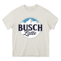 Cream BUSCH LATTE COOL Heavy Core Tee - linhVisuals