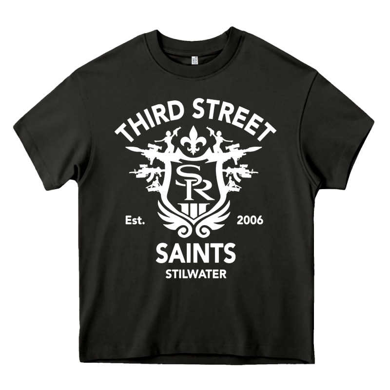 Saints Row 3 Tribute Emblem Heavy Core Tee by linhVisuals | Teevron