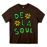 Chocolate Brown original de la soul music Heavy Core Tee - linhVisuals