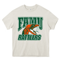 Cream FAMU RATTLERS Heavy Core Tee - linhVisuals