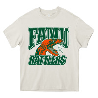 Cream FAMU RATTLERS Heavy Core Tee - linhVisuals