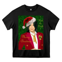 Black merry christmas heal the world michael jackson Heavy Core Tee - linhVisuals
