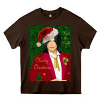 Chocolate Brown merry christmas heal the world michael jackson Heavy Core Tee - linhVisuals