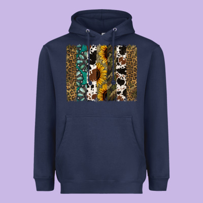 Western Brushstroke Heavyweight Hoodie Designed By Jasminsmagicworld