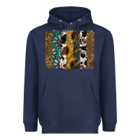 Navy Western Brushstroke Heavyweight Hoodie - Jasminsmagicworld