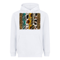 White Western Brushstroke Heavyweight Hoodie - Jasminsmagicworld