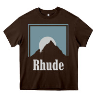 Chocolate Brown Rhude Adventure Heavy Core Tee - linhVisuals
