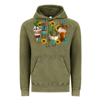 Vintage Olive Coffee cups Vintage Hoodie - Artiststas