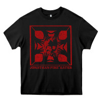 Black jonathan fireeater Heavy Core Tee - linhVisuals
