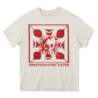 Cream jonathan fireeater Heavy Core Tee - linhVisuals
