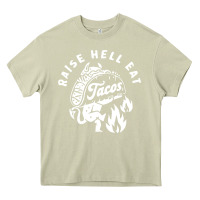 Mossy Raise Hell Eat white Heavy Core Tee - linhVisuals