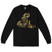 Black Rattlesnake Long Sleeve Tee - LillyAllenDesigns