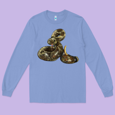 Rattlesnake Long Sleeve Tee Designed By Lillyallendesigns