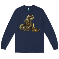 Navy Rattlesnake Long Sleeve Tee - LillyAllenDesigns