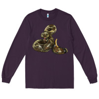 Plum Rattlesnake Long Sleeve Tee - LillyAllenDesigns