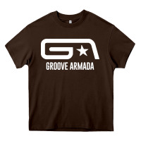 Chocolate Brown GROOVE ARMADA NORTHERN STAR Heavy Core Tee - linhVisuals