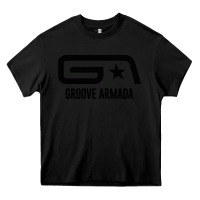 Black GROOVE ARMADA Heavy Core Tee - linhVisuals