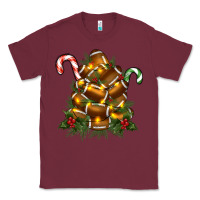 Burgundy football tree christmas Classic Tee - RanaPortraitStore