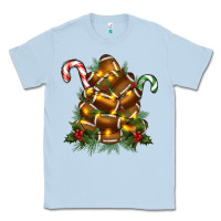 Dusty Blue football tree christmas Classic Tee - RanaPortraitStore