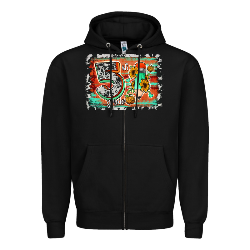 Western Back To School 5th Grade 2 Zipper Hoodie by Jasminsmagicworld | Teevron