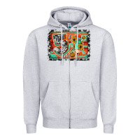 Heather Grey western back to school 5th grade 2 Zipper Hoodie - Jasminsmagicworld