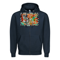 Navy western back to school 5th grade 2 Zipper Hoodie - Jasminsmagicworld