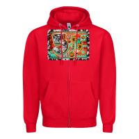 Red western back to school 5th grade 2 Zipper Hoodie - Jasminsmagicworld