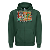 Sports Green western back to school 5th grade 2 Zipper Hoodie - Jasminsmagicworld