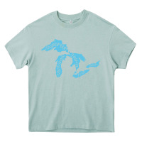 Arona great lakes of michigan Heavy Core Tee - linhVisuals