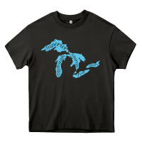 Asphalt great lakes of michigan Heavy Core Tee - linhVisuals