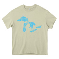 Mossy great lakes of michigan Heavy Core Tee - linhVisuals