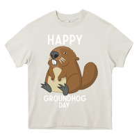 Happy Groundhog Day Respect The Shadow Funny Spring Prediction Holiday Heavy Core Tee | Teevron